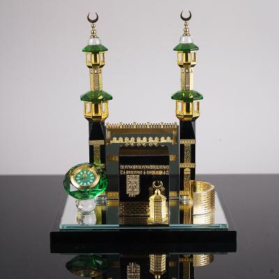 China Islamic on Sale Islamic Crystal Building Model Muslim Home Desktop Decoration Islamic Building Gifts for Souvenirs Gifts for sale