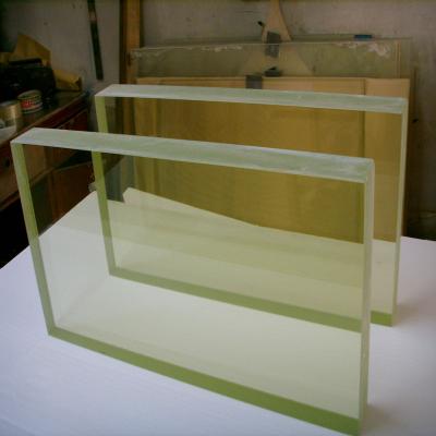 China 2.1mmpb Lead Equivalent Lead Glass Radiation Shielding Frame 10mm Thickness for sale