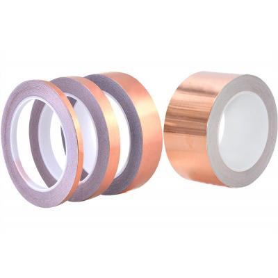 China Waterproof Conductive Adhesive Copper Tape Emi Shielding Crafts Electrical Repairs for sale