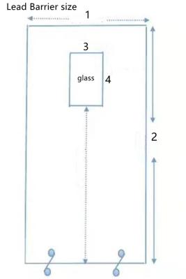 China 1mmpb Lead Shield Screen Radiation Protection X Ray With Lead Glass In Radiology for sale