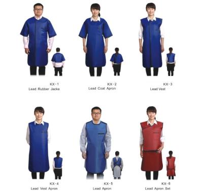 China 0.35mmpb 0.5mmpb X Ray Protection Apron With Half Sleeves for sale