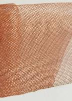 China Corrosion Resistant Flat Wire Copper Wire Mesh / Rf Shielding Mesh 1m Roll for sale