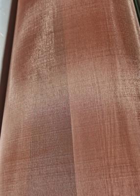 China RF Window EMF Shielding Pure Copper Mesh Wire Screen Fabric 0.27mm for sale