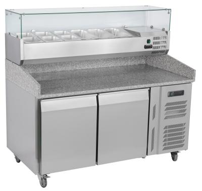 China 2 de deuren Gekoelde Ventilator die van de Pizza Prep Lijst 1510x800x1420mm koelen Te koop