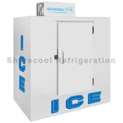 China Single Solid Door CE Ice Bag Freezer Merchandisers Commercial Ice Storage Bin for sale