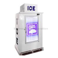 Cina vetro di disgelamento insaccato dell'interno del Merchandiser del ghiaccio 840L con il LED dentro in vendita