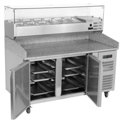 China Countertop van 220V 240V Koelkast van de de Pizzavertoning van de Pizza Prep Koelkast 390L Te koop