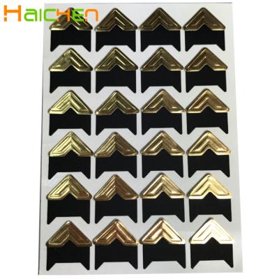 China Retro Easy Black 24pcs Photo Building Corner And Kraft Paper Aluminum Foil With Glitter Album Essential for sale