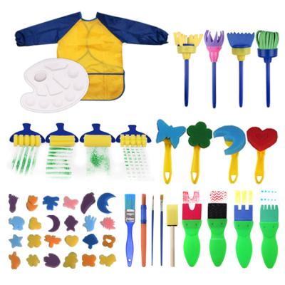 China A Drawing Outlined Washable Painting Brush Set For Toddler Early Learning Toys Finger Paints Art Kids DIY Painting for sale