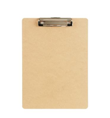 China Wooden Stationery Office A4 Size MDF Hospital Clipboard With Matal Clip for sale