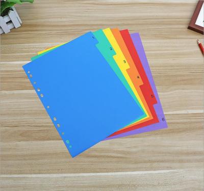 China PP A4 Size Index Card Folders, Tab Folder, 6 Dividers, 12 Dividers, 6/pack, 12/pack for sale