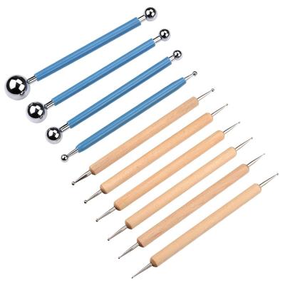 China Hand Craft 10 Pieces Dotting Tools Ball Styluses for Rock Painting, Pottery Clay Modeling Embossing Art for sale