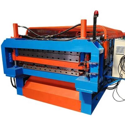 China Building Material Shops DOUBLE LAYER ROLL FORMING MACHINE for sale