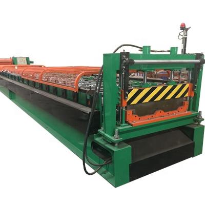 China Building Material Shops 760 BOLTLESS COVERING ROLL FORMING MACHINE for sale