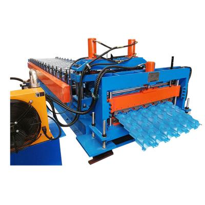 China Building material shops new type trapezoizal roofing decking metal sheet roll forming machine for sale