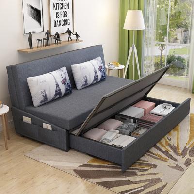 China Sofa Cum Bed Foldable Fabric And Metal Mechanism Convertible Sofa Bed European Wholesale Sleeper for sale