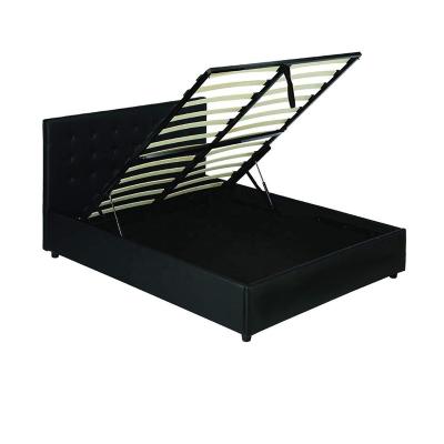 China Hot Selling Foldable Lift Up Queen Size Upholstered Storage Bed Double for sale