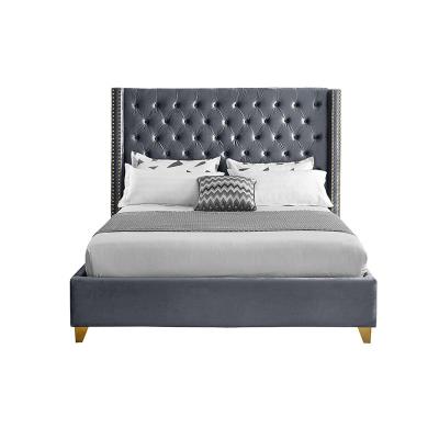 China Soft Tufted Platform Loft Headboard Sizes Sizes Luxury & Matress Price Upholstery Wood Queen Bed for sale