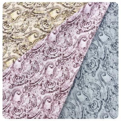 China Vintage Resistant Running Style Wrinkle Hex Elasticity Polyester Fabric Weft Textile Printed Chiffon Fabric For Shawls for sale