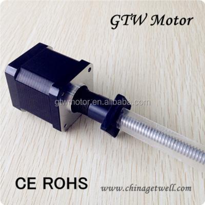 China 17HS5005-300N82 Powerful Threaded Control Rod Stepper Motor NEMA 17 With Anti Kickback Nut for sale