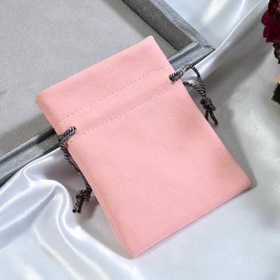 China Wholesale Custom Multifunctional Jewelry Pouch Microfiber Suede Microfiber Jewelery Bag Packaging Drawstring Jewelry Pouch With Logo for sale