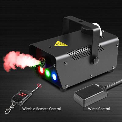 China Metal Shell 3pcs RGB LED 500W Fog Machine Wireless Remote Control 0.4L Smoking Machine for sale