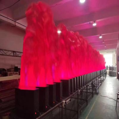 China Theme park DJ nightclub flame machine dmx stage full color silk flame effect light for sale