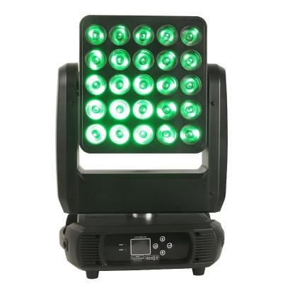 China Theme Park 25 Matrix Lamps Moving Head Light DJ Moving Head-shaking Light Led Moving Stage Light for sale