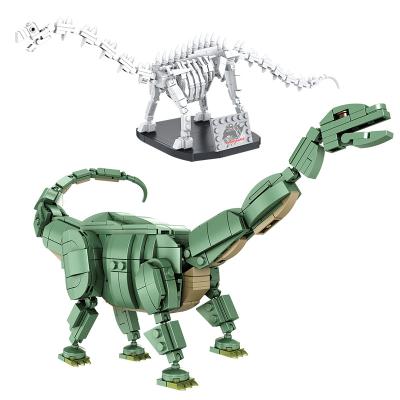 China Educational Toy Dinosaur Excavation Toy Jurassic Fossil MODEL TOY PANLOS Animal Model Building Blocks Set Toys For Kid for sale