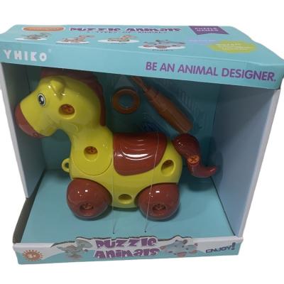 China 2020 Hot Selling Display Educational Children DIY Animal Toys Plastic Disassembly Toy for sale