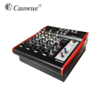 China 2*300W/4-16ohm Delay Professional Audio Effect Mixer With 3 Band EQ Per Channel for sale