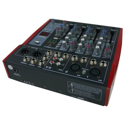 China China factory best design top selling 4 channels mixer now with 3 band EQ controls for club KTV sound system SX4ECHO for sale