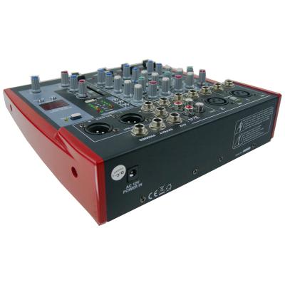 China Factory Design Best Selling Professional 4 Channel Top Mixer Now With 3 Band EQ Controls And XLR MIC Input SX4ECHO for sale