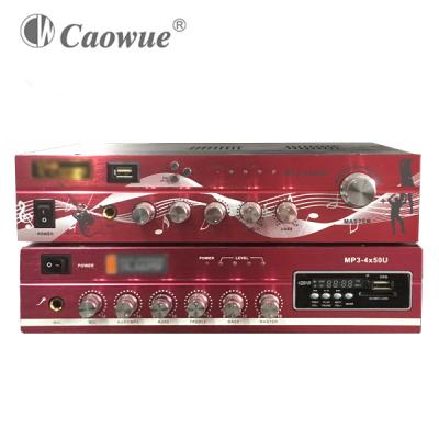 China LED Level Meter 4 Channel Powered Mixer Amplifier and Mixing Amp for Sale for sale