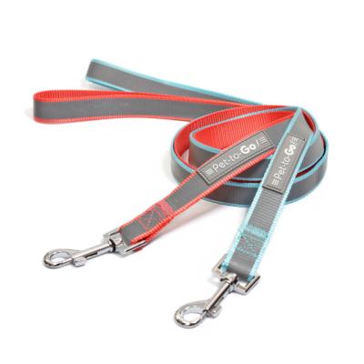 China Eco-Friendly DETACHED Adjustable Reflective Nylon Braided Pet Leash For Dog for sale