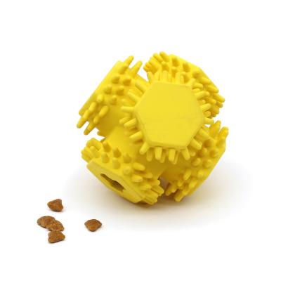 China Dog Balls Toys Food Dog Toy Ball Spikes Molar Ball Viable Hard Chewable Dog Toys Rubber Permeable Toys for sale