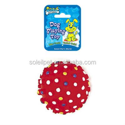 China Free Sample Viable Hot Selling Viny Dog Toy Ball With Sound for sale