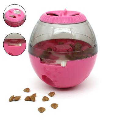 China Viable Funny Plastic Ball Cat Amusement Toy Treat Tumbler Cat Toy Interactive Cat Toy Leaking for sale