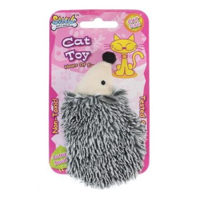 China Hot Sale Viable Soft Plush Amazon Cat Toy Playing New Design Mouse Catnip Rabbit Hedgehog Animal Squirrel With Crinkle Paper Inside for sale