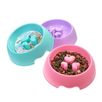 China Slow Sustainable Hot Selling Quality PP Anti-Slip Plastic Dog Eat Bowls Feeding Feeder for sale