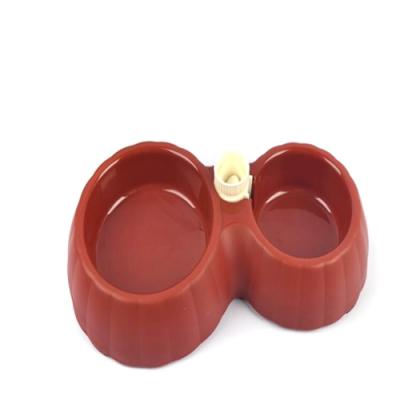 China Durable PP Plastic Durable And Anti-Slip Pet Safety Double Bowl For Water And Food for sale