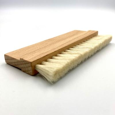 China Vinyl record vinyl record goat's hair cleaning brush row natural wooden goats hair 1 for sale