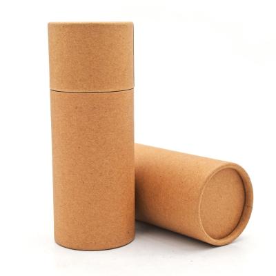 China Eco-friendly Custom Biodegradable Round Cardboard Cylinder Kraft Food Grade Paper Tube Packaging Boxes for sale