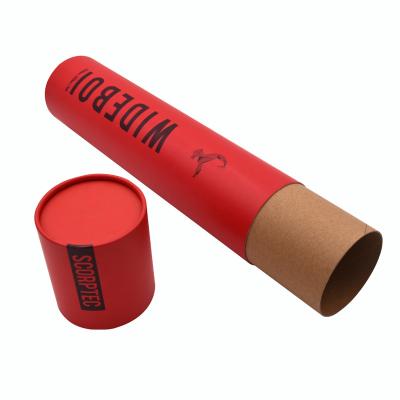 China Custom Biodegradable Kraft Paper Cylinder Poster Tube Shipping Round Tube For Art for sale