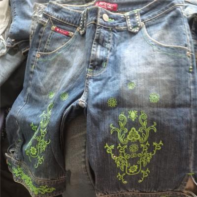 China Fashion Design Casual Women Used Jeans Wholesale Women's High Quality Brand Used Denim Jean For Mixed for sale