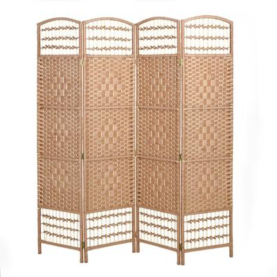 China Handwoven Outdoor Wicker Free Shipping Online Shopping Room Divider Privacy Screen for sale