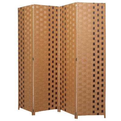 China Eco-friendly Outdoor Garden Screen Original Oriental Room Divider Paravent Wood for sale