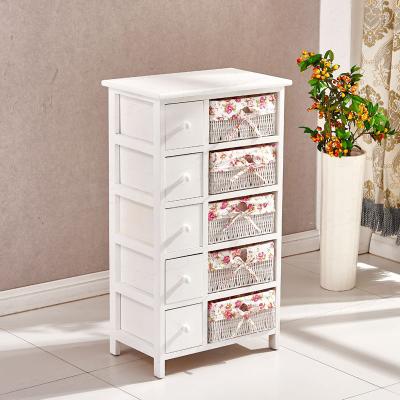 China Home Corner Drawer (Other) White Plastic Cheap Wooden Tall Storage Cabinet Adjustable for sale