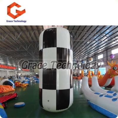 China Cool Customized Inflatable Cylinder Buoy Floating Inflatable Buoy For Water Park for sale