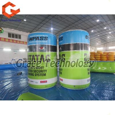 China PVC Tarpaulin Advertising Water Floating Inflatable Game Equipment Inflatable Water Beacon Buoy For Racing Brands for sale